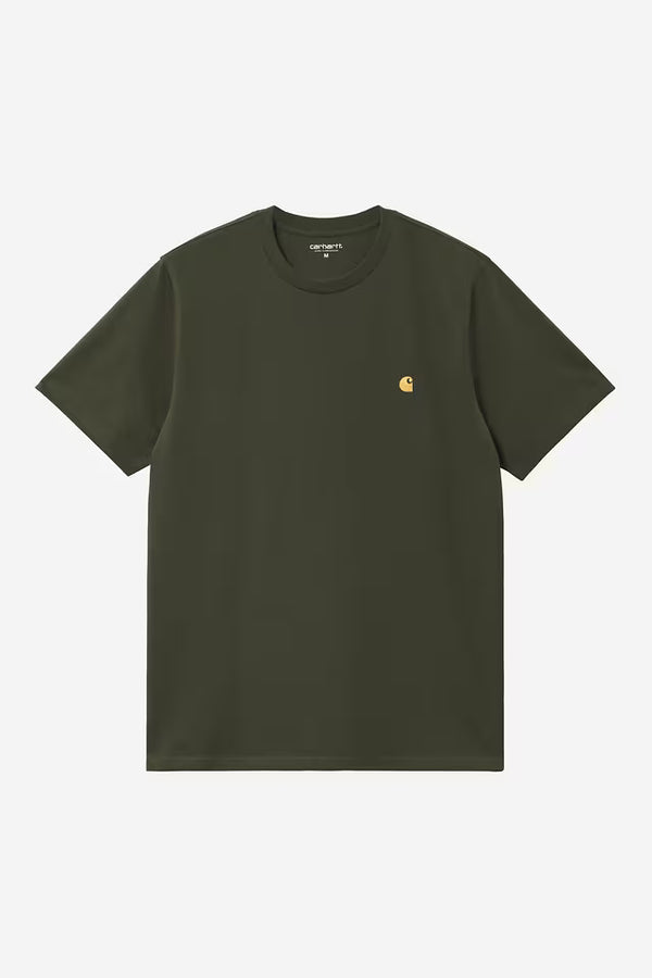 T Shirt Carhartt Wip CHASE S/S TEE Olive Gold — Carhartt wip