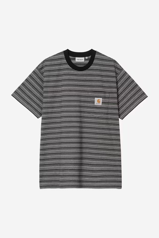 T Shirt Carhartt Wip GELLAR POCKET S/S TEE Black