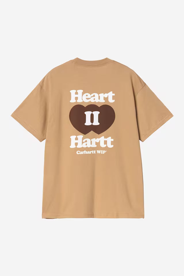 T Shirt Carhartt Wip HEART II S/S TEE Dusty H Brown
