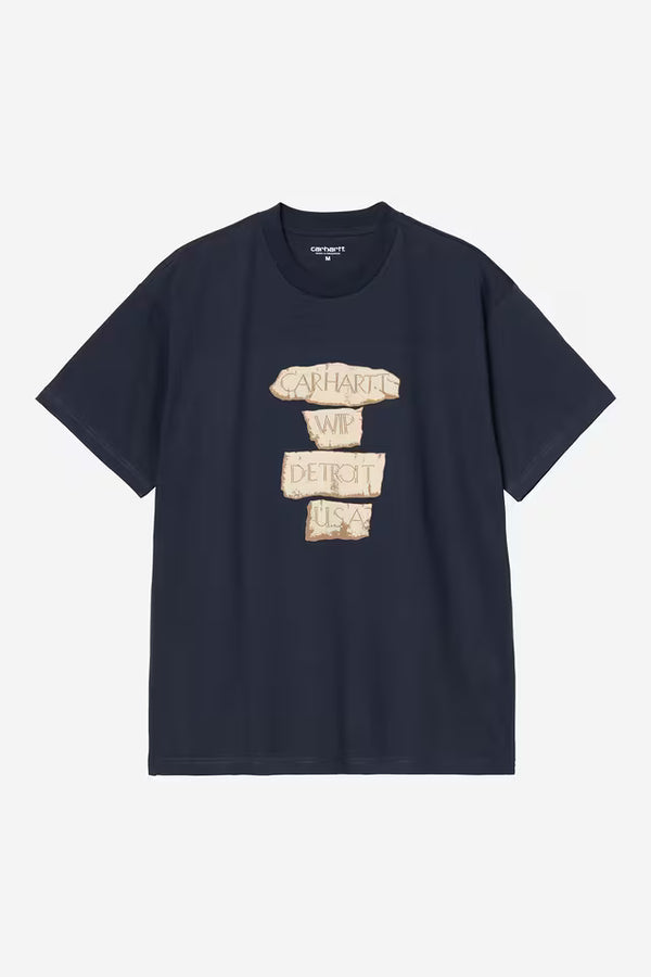 T Shirt Carhartt Wip MASTERPIECE S/S TEE Air Force Blue — Carhartt wip