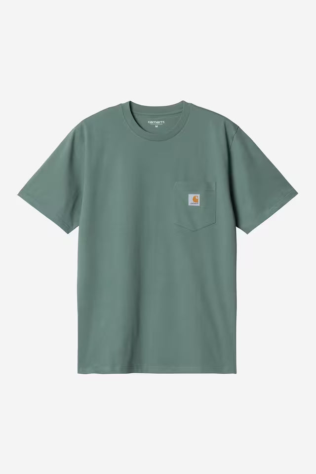 T Shirt Carhartt Wip POCKET S/S TEE Silver Pine