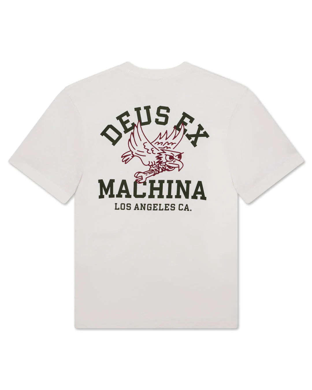 T Shirt Deus Ex Machina QUICKBEAK S/S TEE Vintage White
