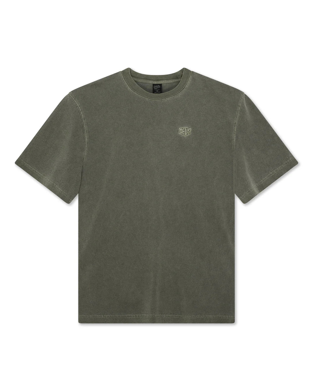 T Shirt Deus Ex Machina SHIELD DYED S/S TEE Cypress Green