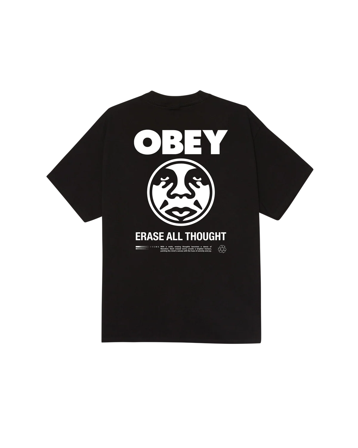 T Shirt Obey OBEY ERASE ALL THOUGHT S/S TEE Black