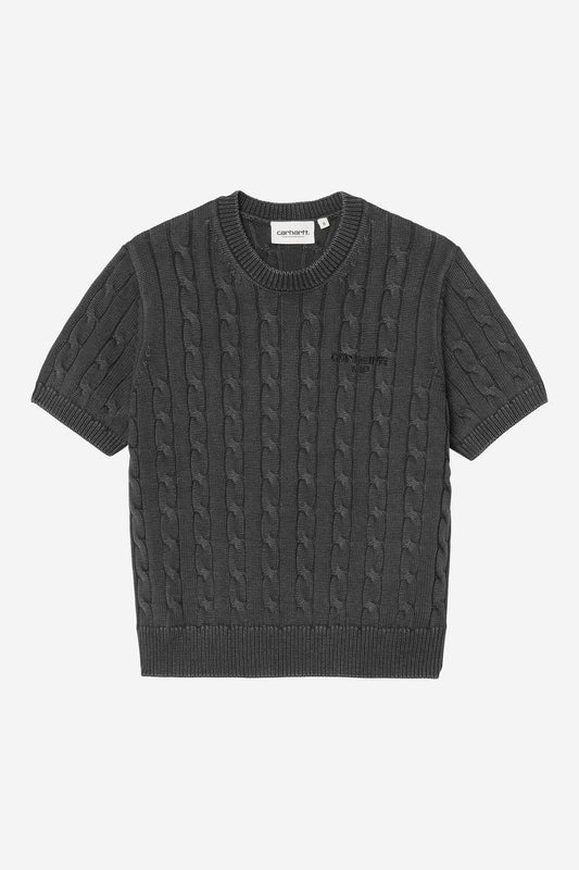 T Shirt Carhartt Wip W CARTER KNIT S/S TEE Black