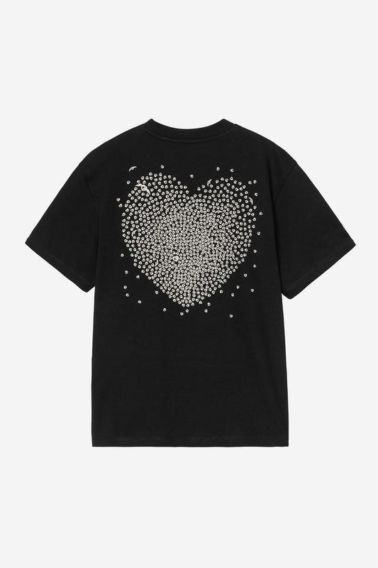 T Shirt Carhartt Wip W HEARTS OF HARTTS S/S TEE Black