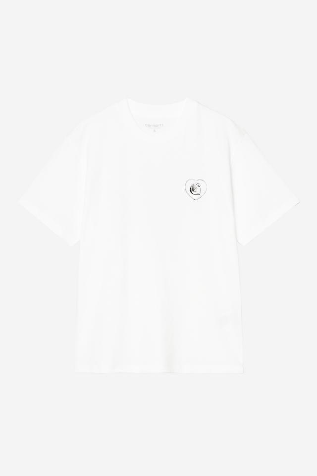 T Shirt Carhartt Wip W HEARTS OF HARTTS S/S TEE White