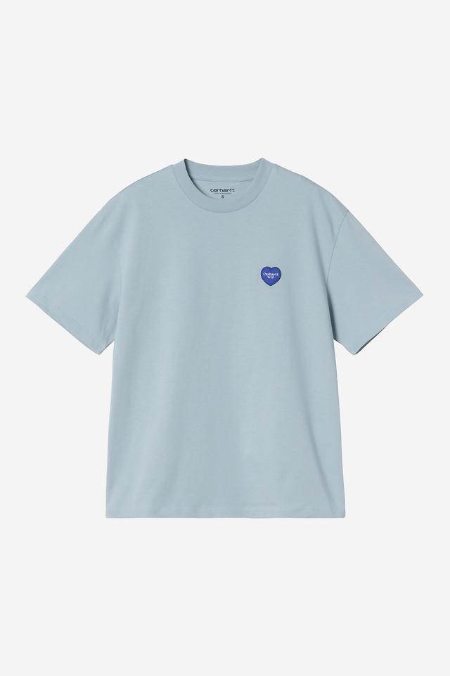T Shirt Carhartt Wip W HEART II S/S TEE Blue Fog