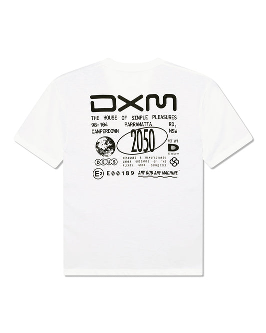 T Shirt Deus Ex Machina COMMITEE S/S TEE Vintage White