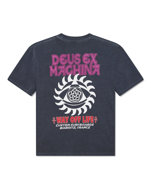 T Shirt Deus Ex Machina CRANK S/S TEE Anthracite — Deus Ex Machina