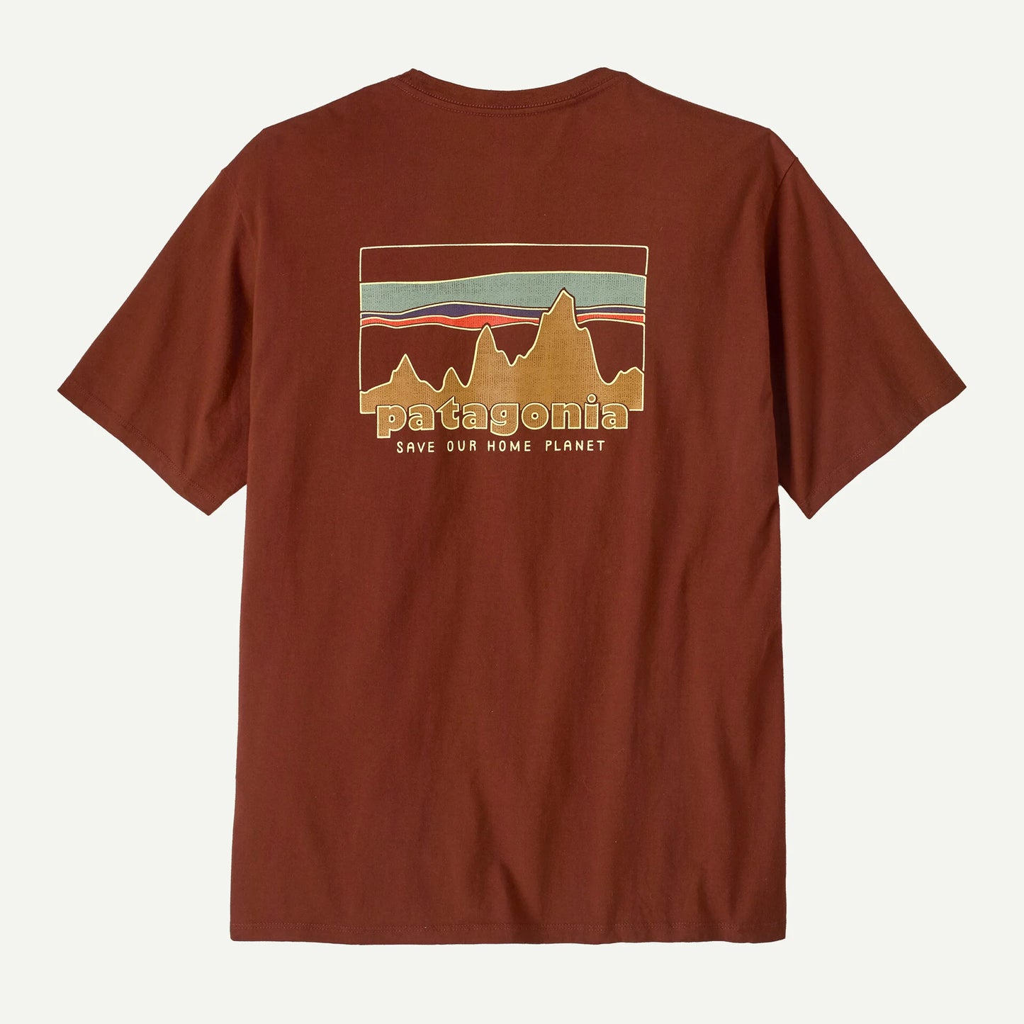 T Shirt Patagonia 73 SKYLINE ORGANIC S/S TEE Dried Vanilla back