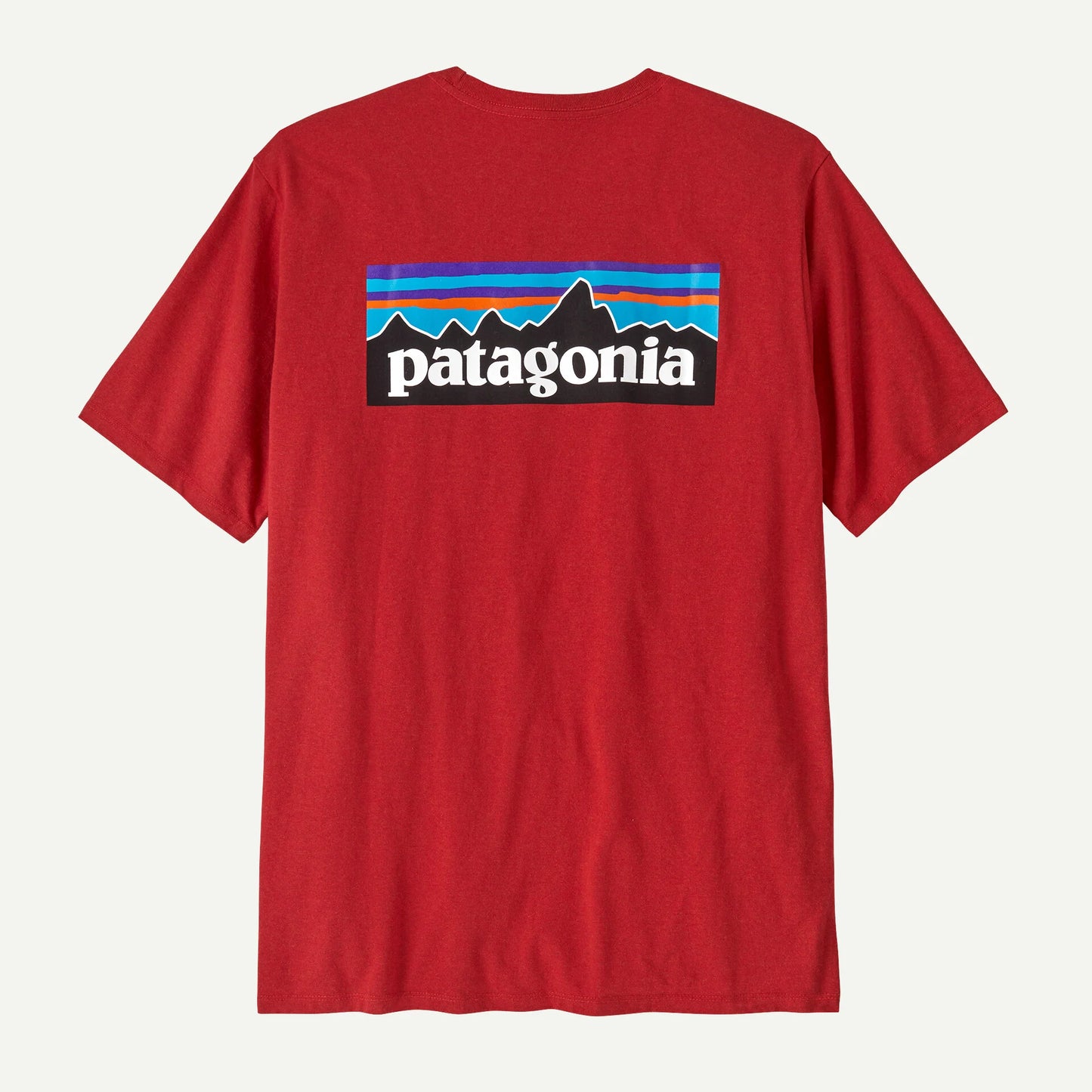 T Shirt Patagonia P6 LOGO RESPONSIBILI S/S TEE Amanita Red back
