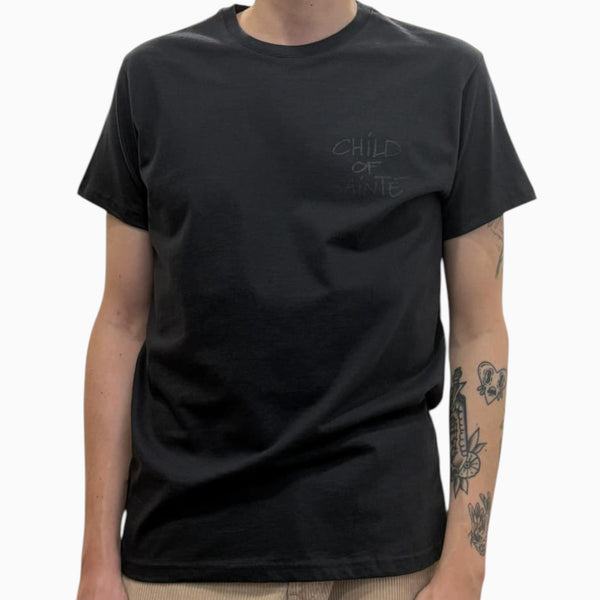 T Shirt Saint-Etienne Child Of Sainté cœur Noir — Child Of Sainté
