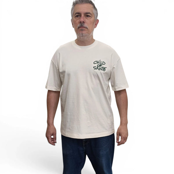 T Shirt Saint-Etienne Child Of Sainté 3D EMB COS S/S T Coconut Milk — Child Of Sainté