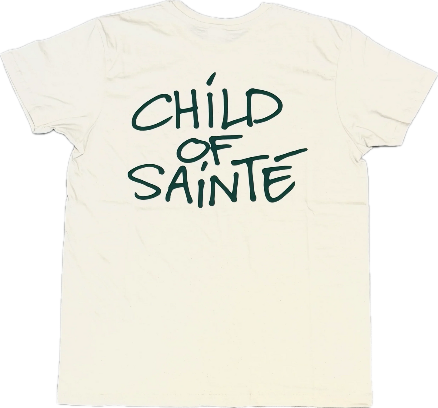 Tee Shirt Saint-Etienne Child Of Sainté Back Natural