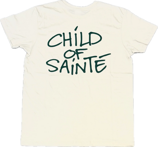 Tee Shirt Saint-Etienne Child Of Sainté Back Natural