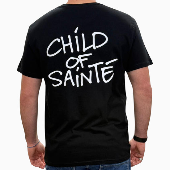 Tee Shirt Saint-Etienne Child Of Sainté Back Noir — Child Of Sainté