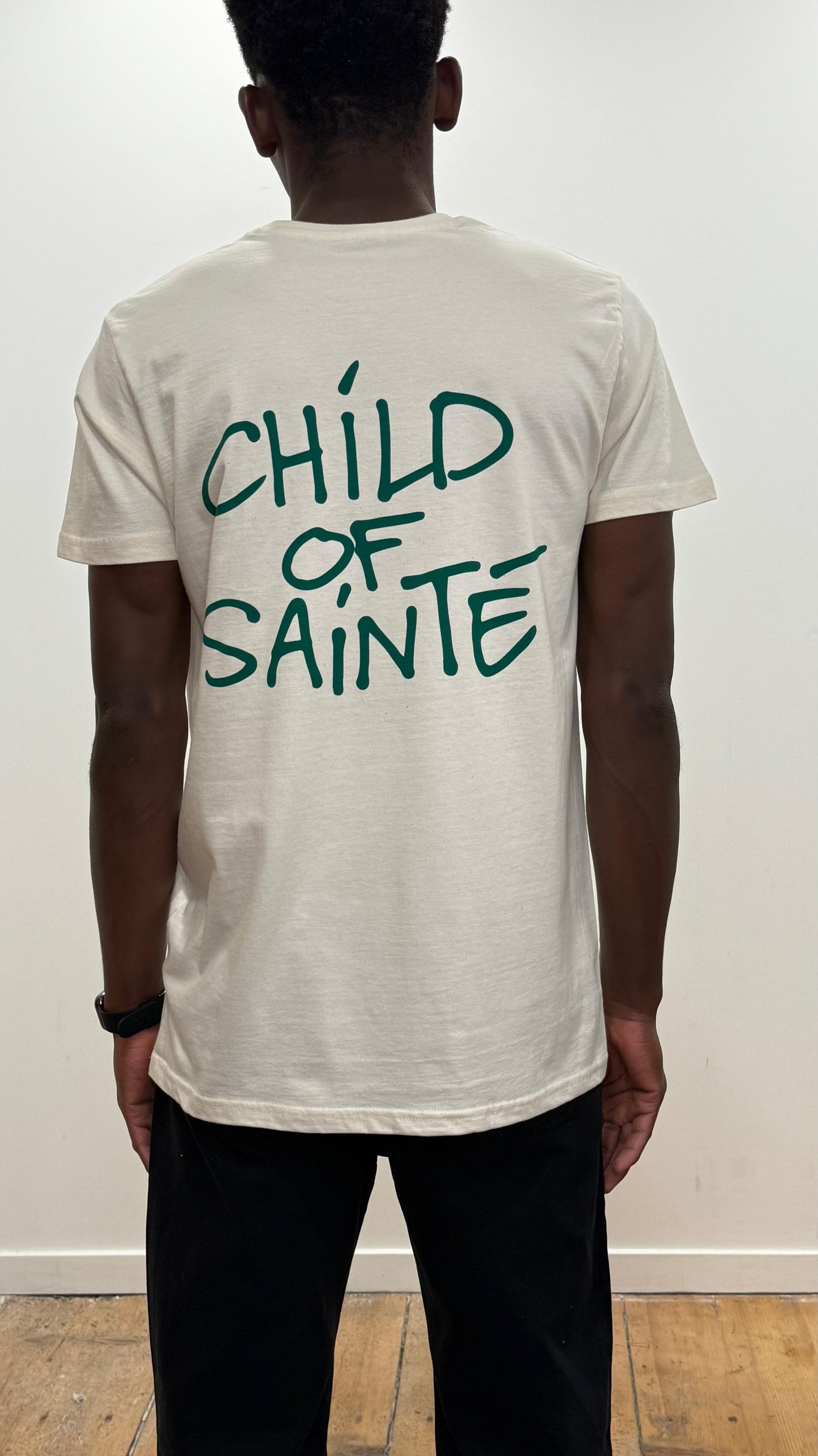 Tee Shirt Saint-Etienne Child Of Sainté Back Natural
