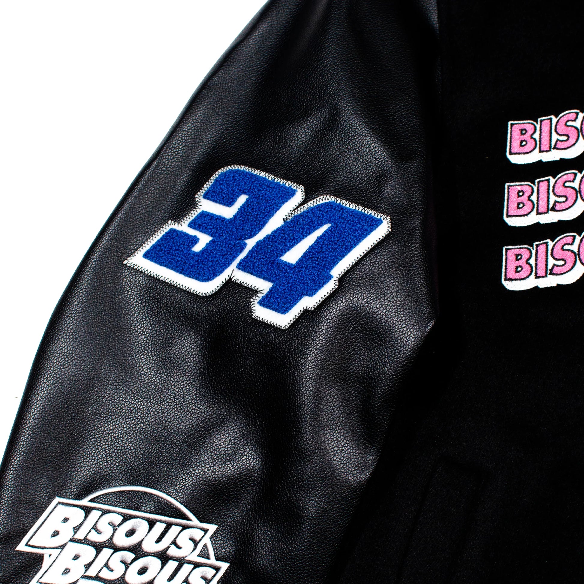 Veste Bisous Skateboards VARSITY JACKET Black