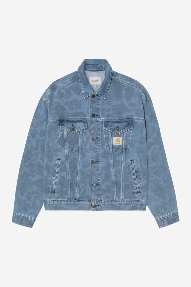 Veste Carhartt Wip DUCK HELSTON JACKET Blue Bleached