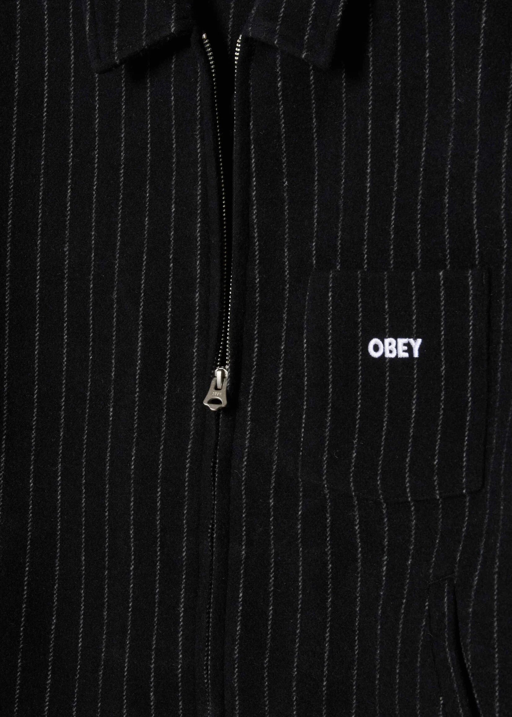 Veste OBEY VERNON ZIP JACKET Black