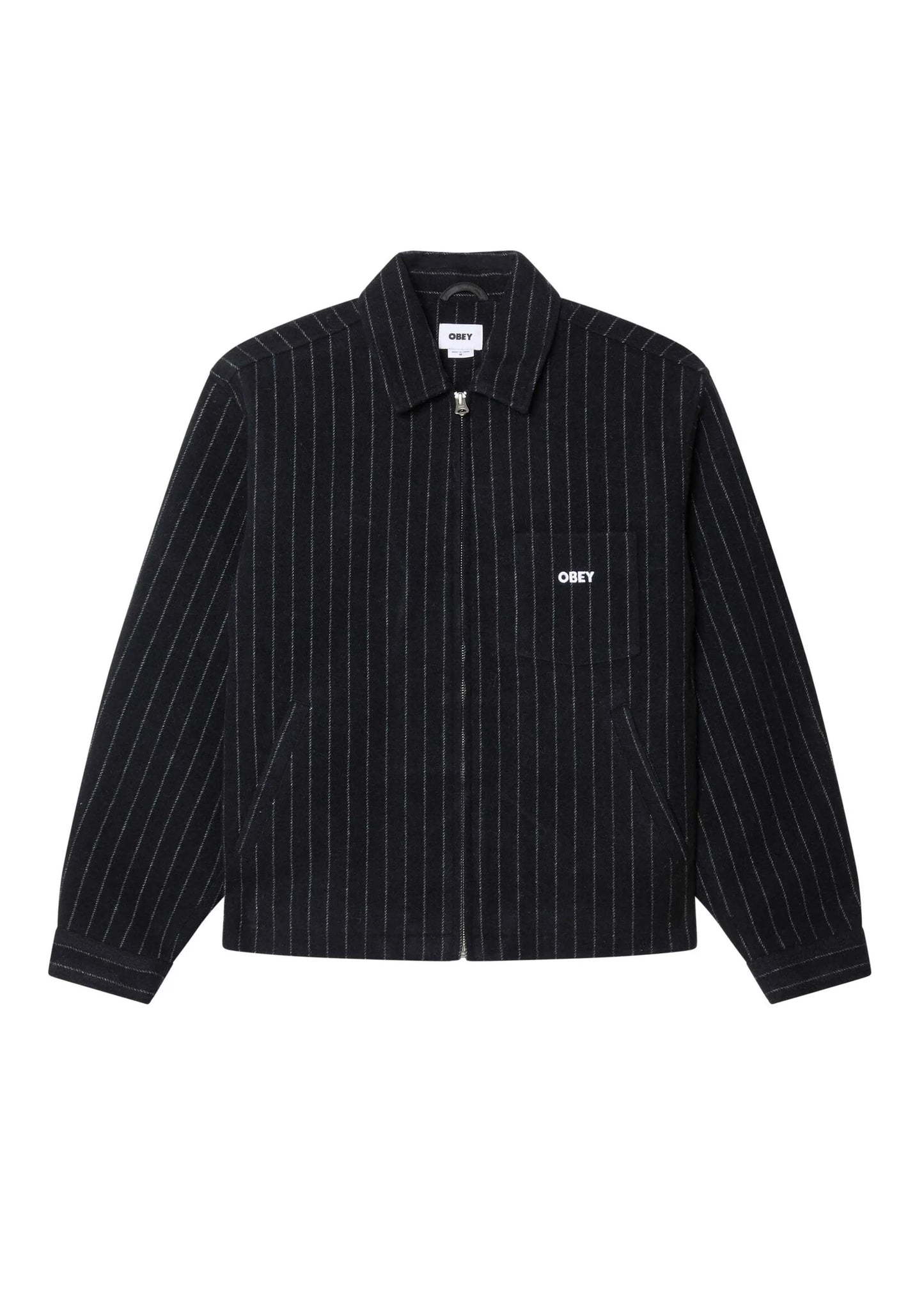 Veste OBEY VERNON ZIP JACKET Black