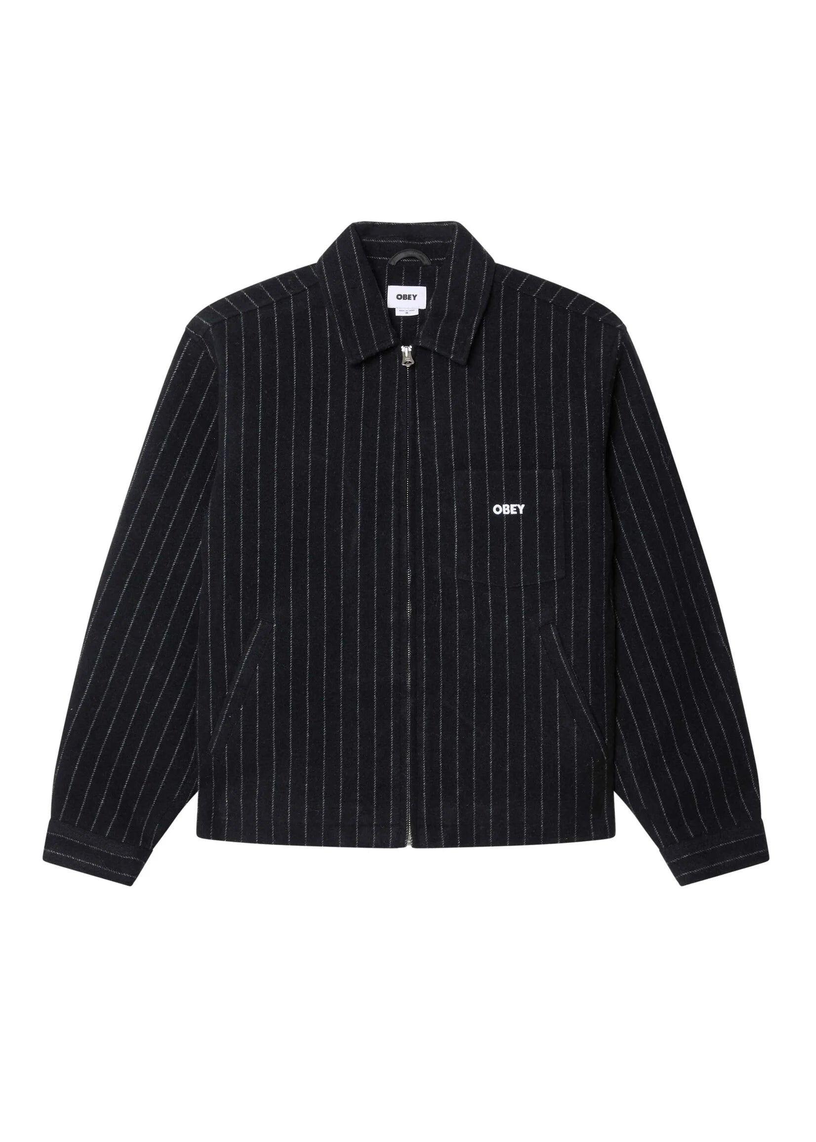 Veste OBEY VERNON ZIP JACKET Black