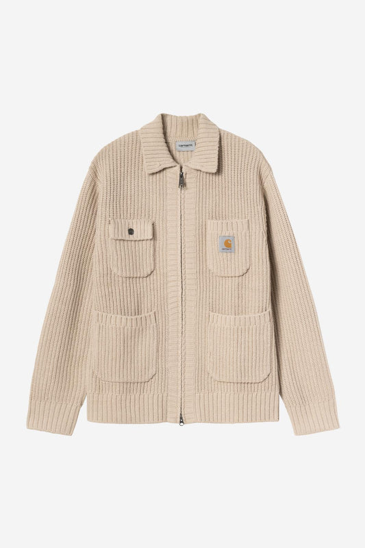 Veste Carhartt Wip CHORE KNIT JACKET Fleur de Sel