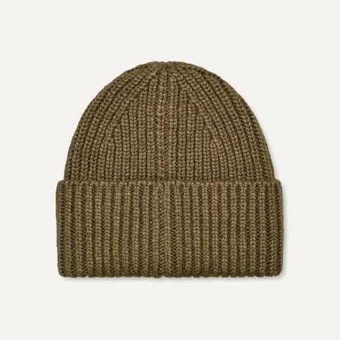 W CHUNKY RIB BEANIE Burnt Olive