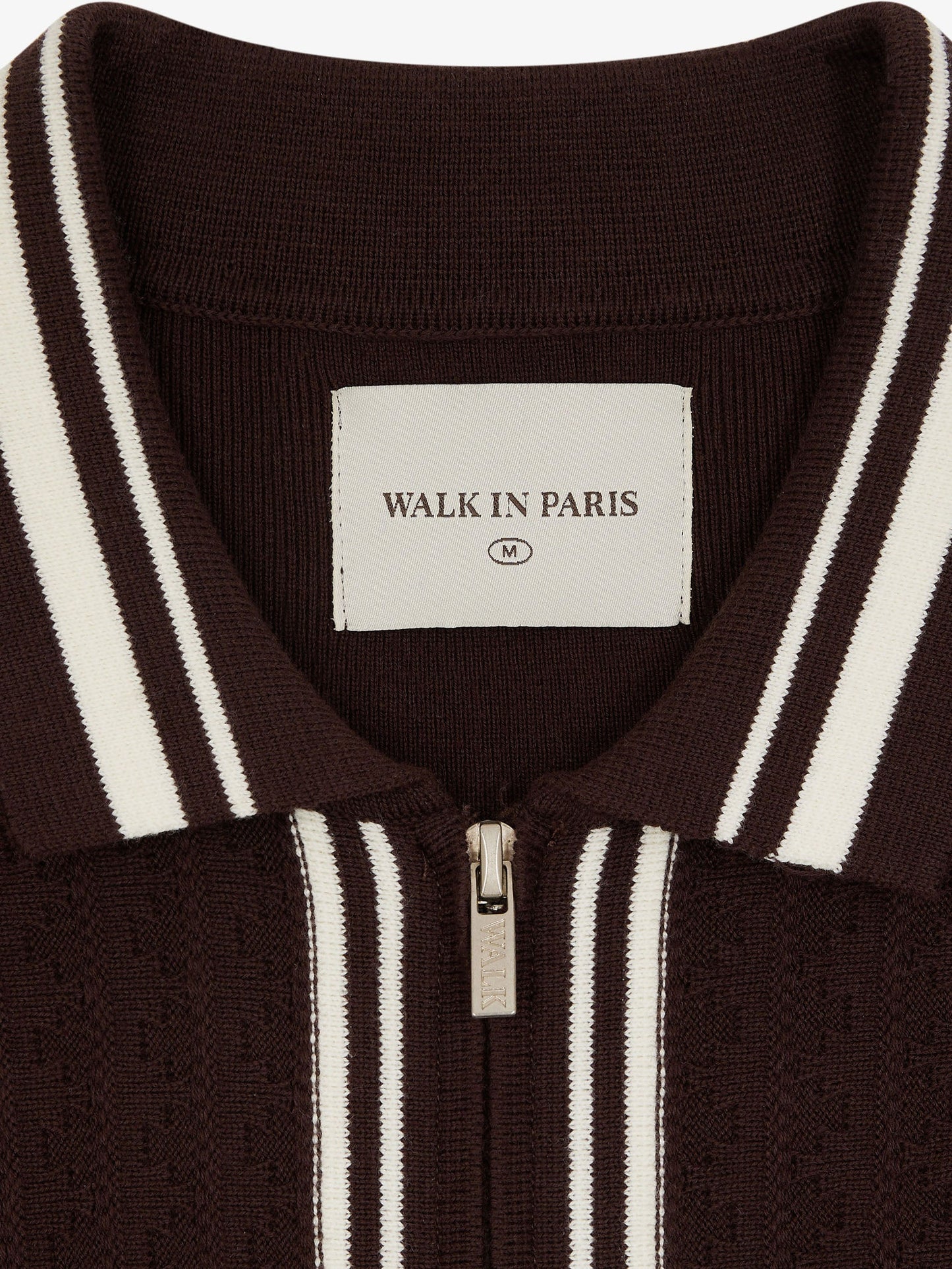 Walk In Paris LE CARDIGAN MARRON À MANCHES LONGUES