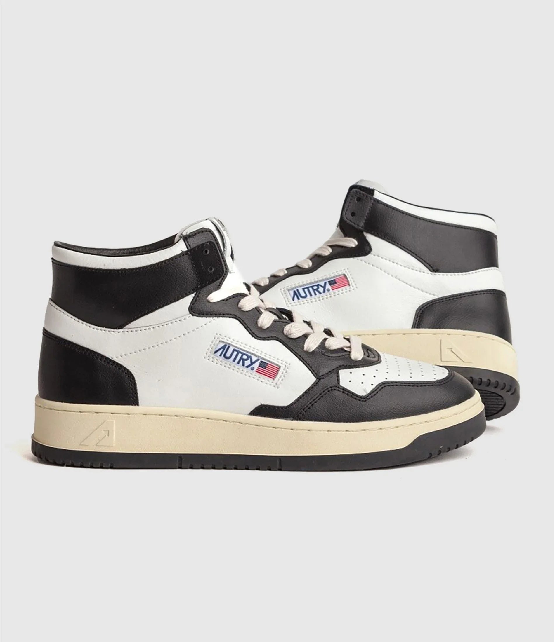 MEDALIST MID Cuir Blanc et Noir - Uptown 42