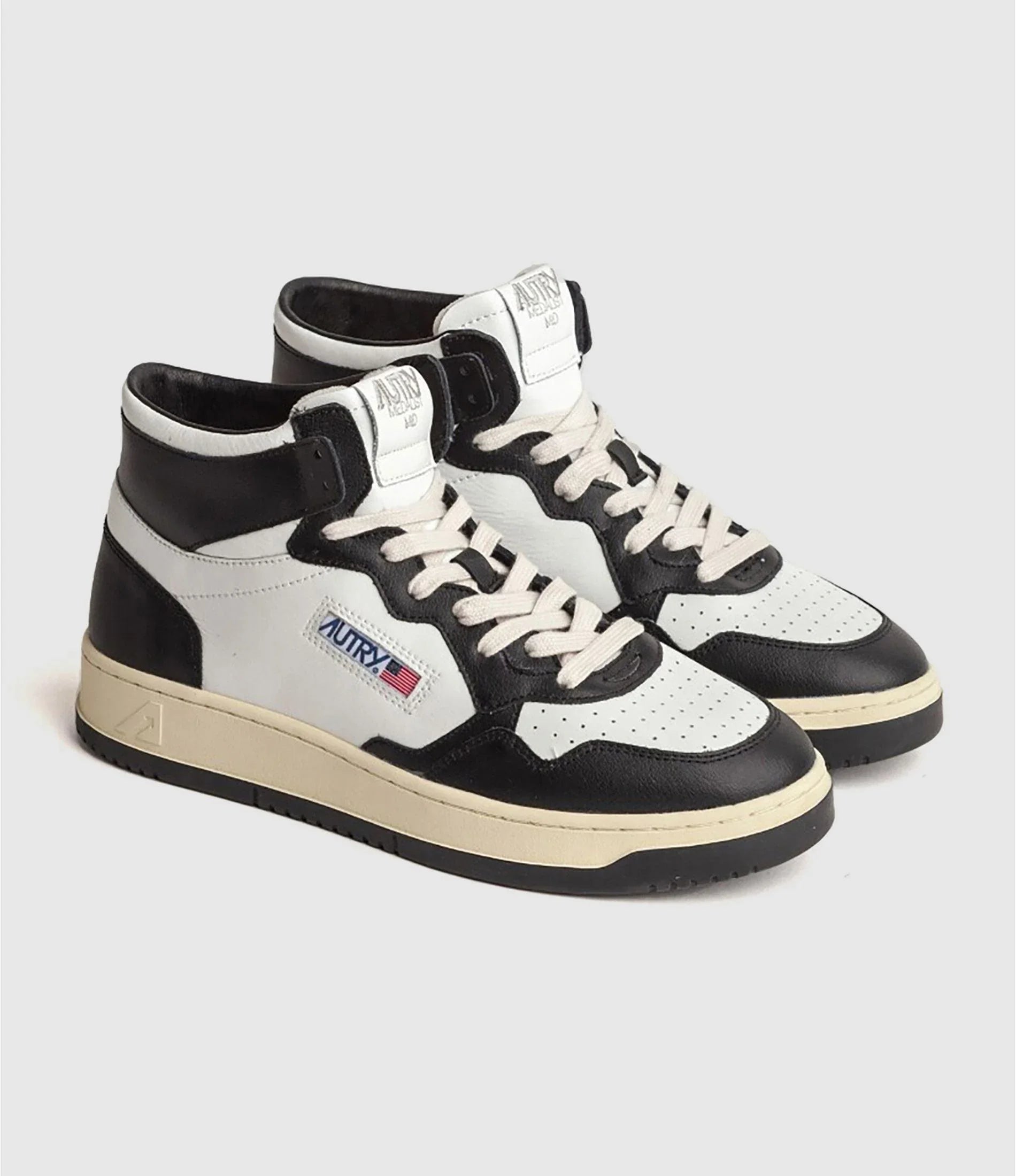 MEDALIST MID Cuir Blanc et Noir - Uptown 42