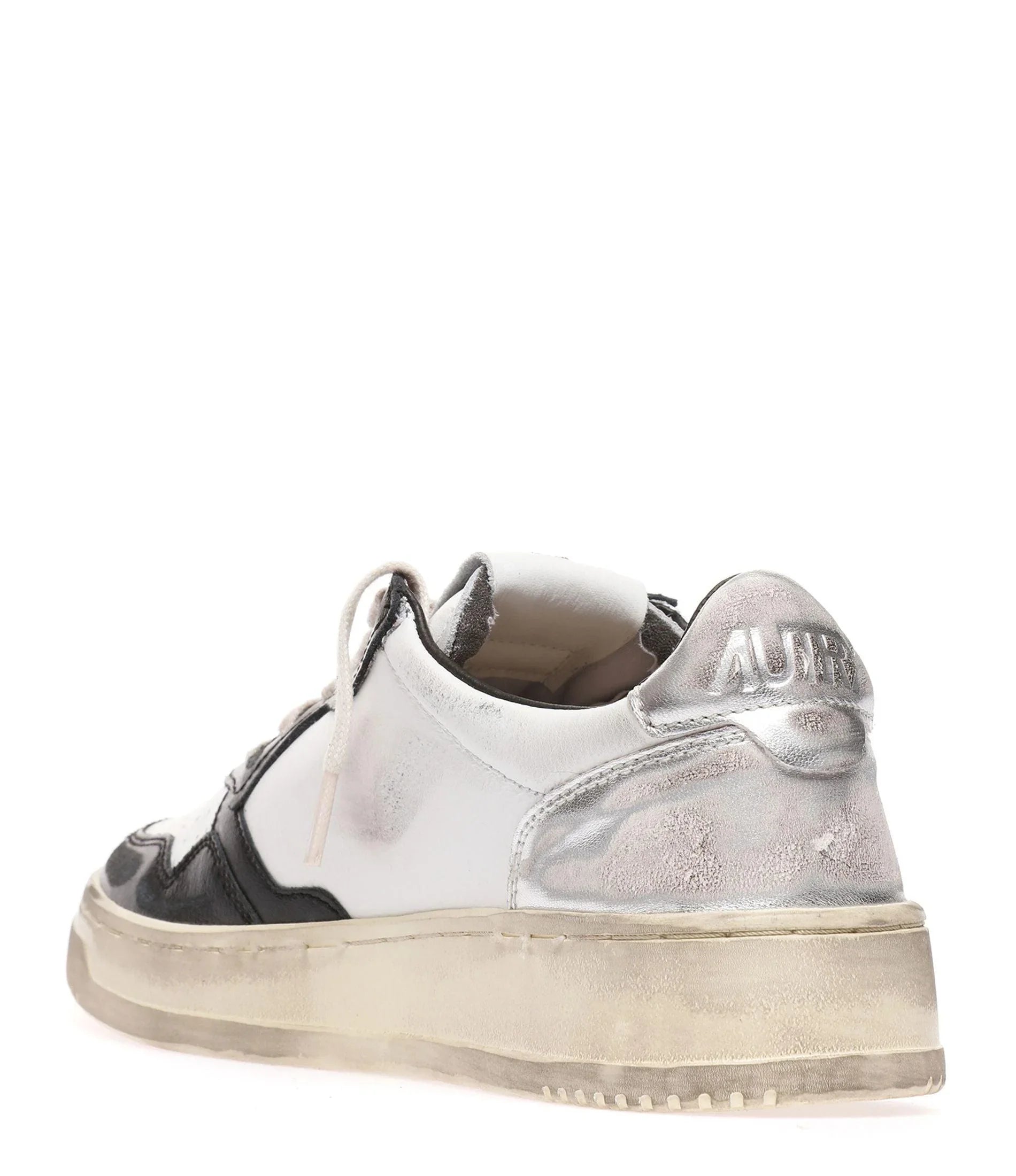 SUP VINT LOW Blanc Noir et Argent - Uptown 42