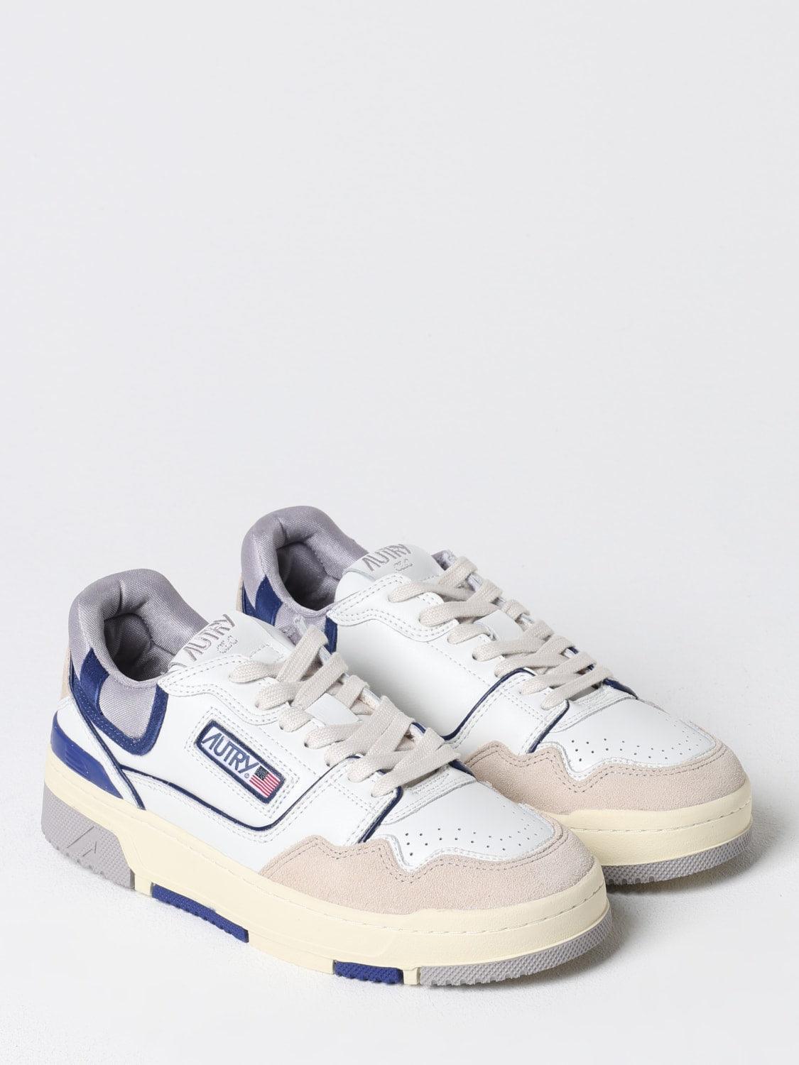 Sneakers Autry CLC LOW Bleu – vue de coté.