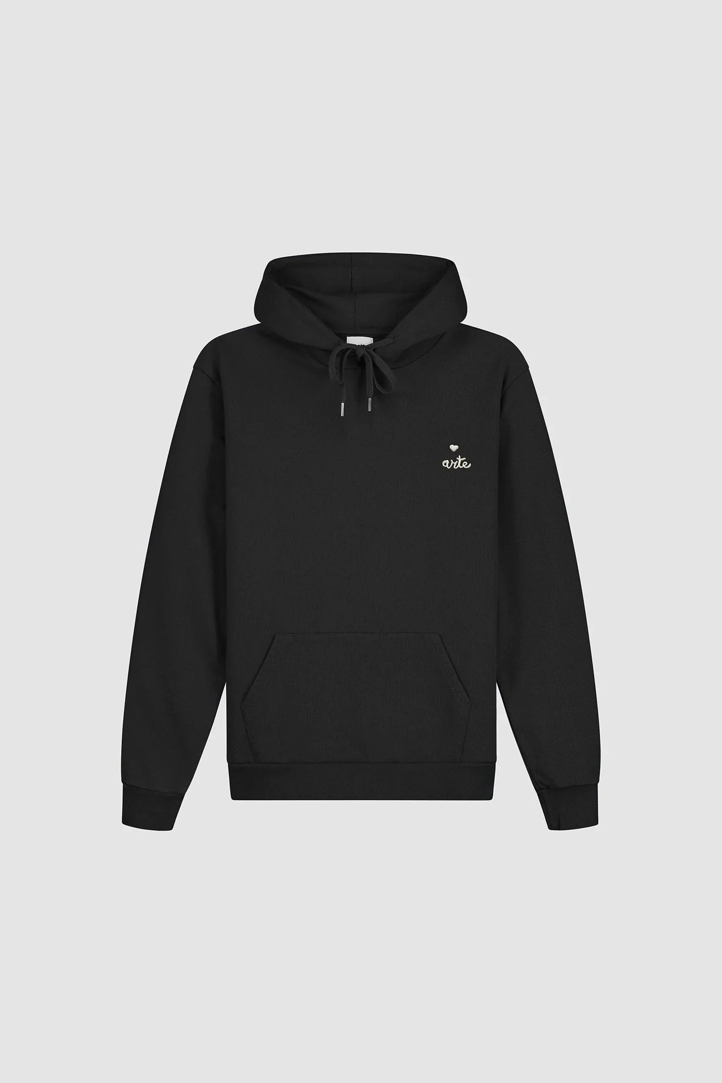 Heart Logo Hoodie Black