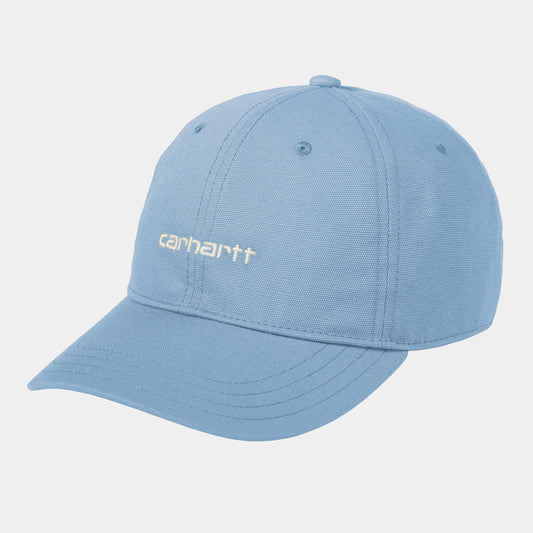 Casquette Carhartt Wip CANVAS SCRIPT CAP Blue Bird