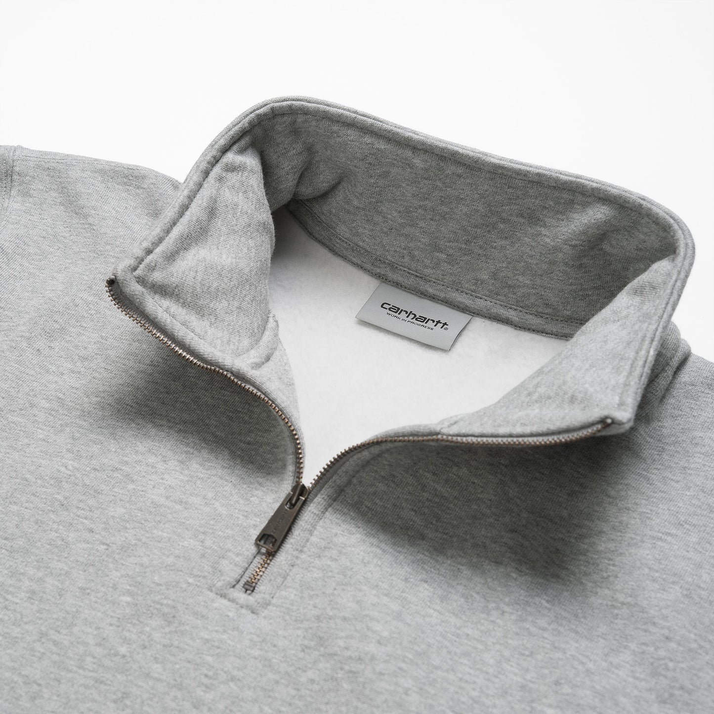 CHASE NECK ZIP SWEAT Grey Heather