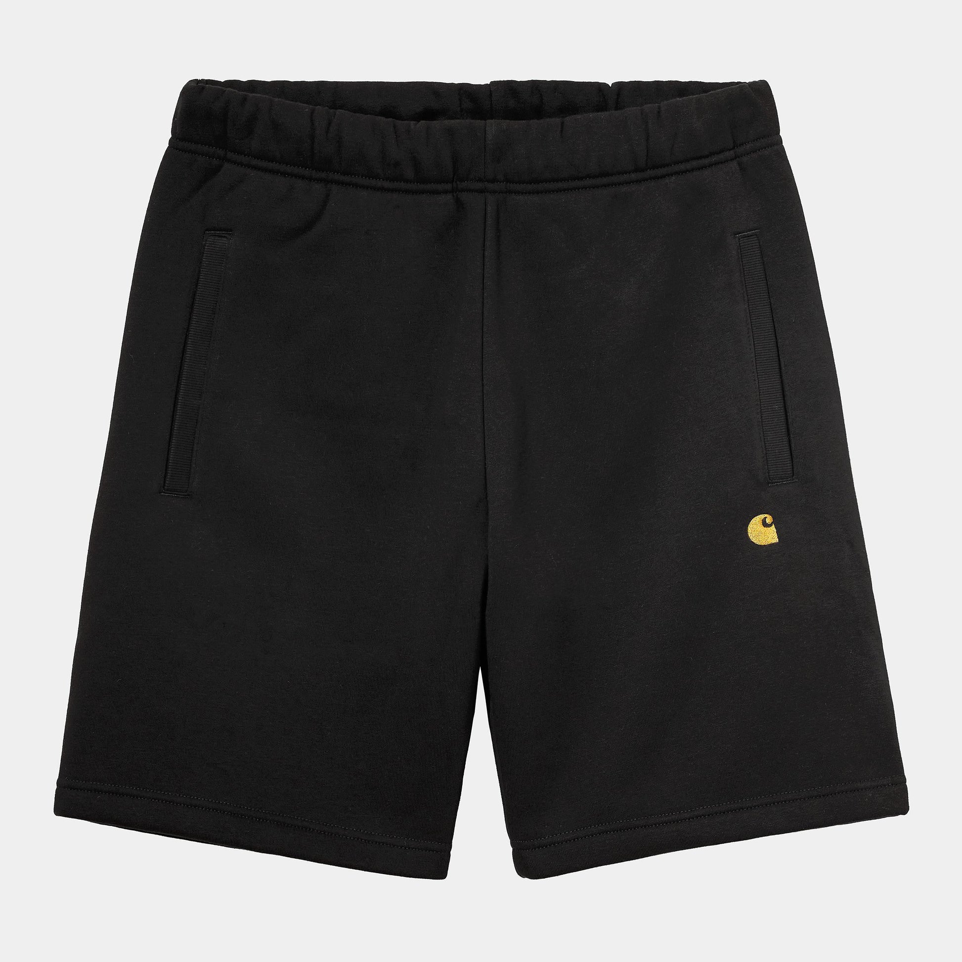 Short Carhartt Wip CHASE SWEAT SHORT Black Gold