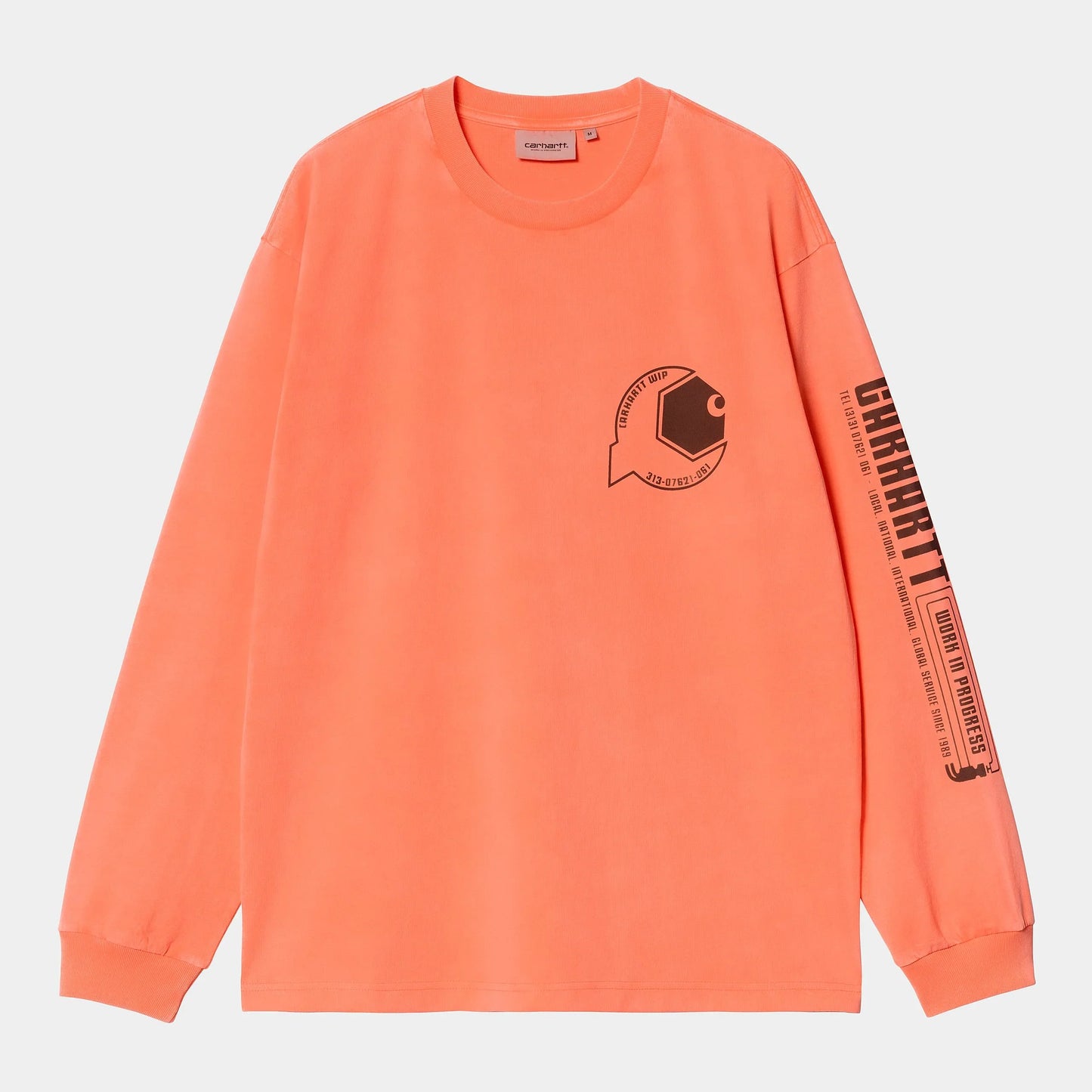 T Shirt Carhartt Wip INDUSTRY L/S TEE Lumo Orange