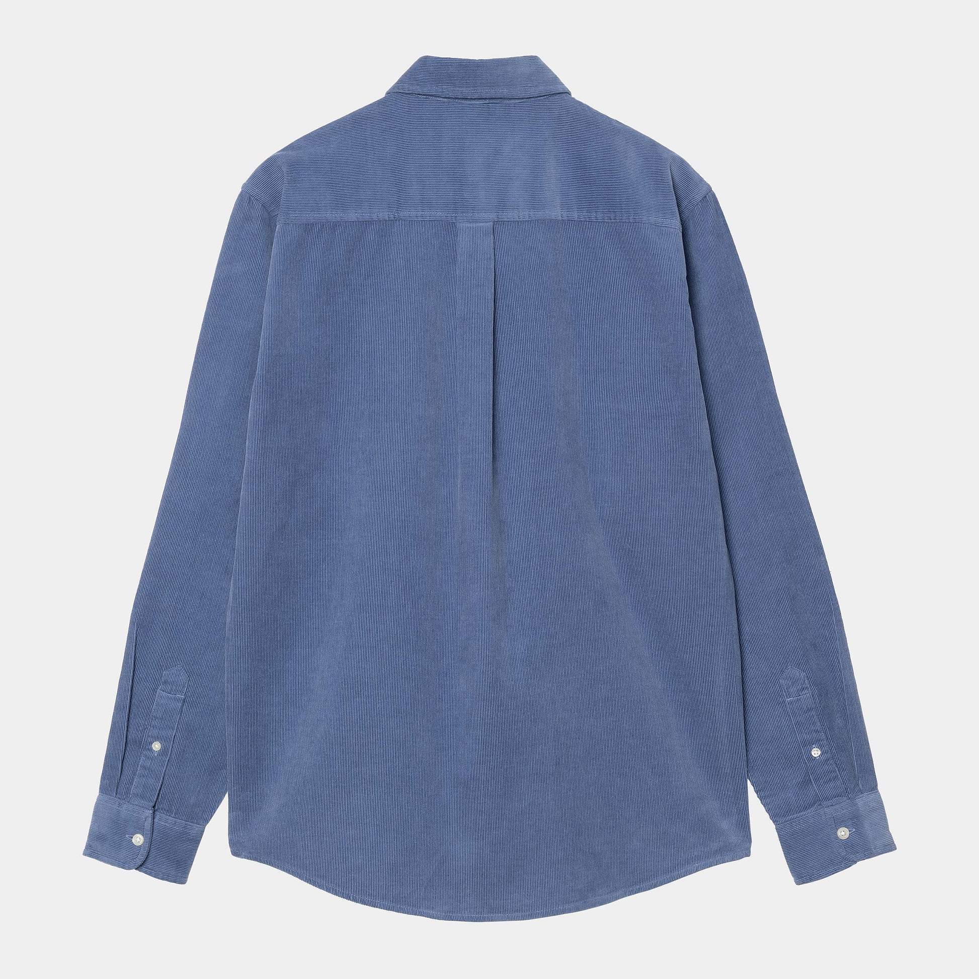 Chemise Carhartt Wip MADISON FINE CORD L/S SHIRT Blue Iris Wax
