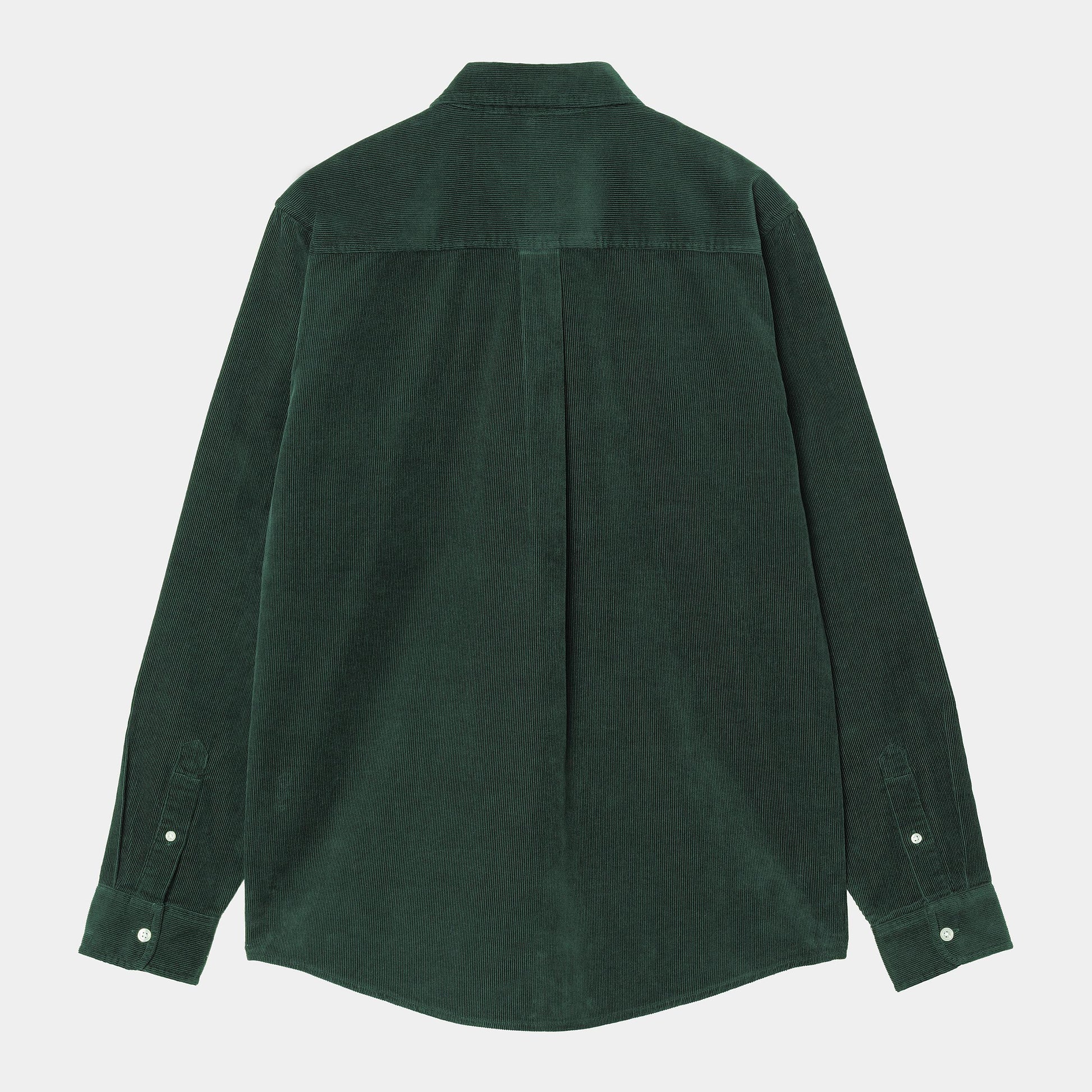 Chemise Carhartt Wip MADISON FINE CORD L/S SHIRT Conifer Wax