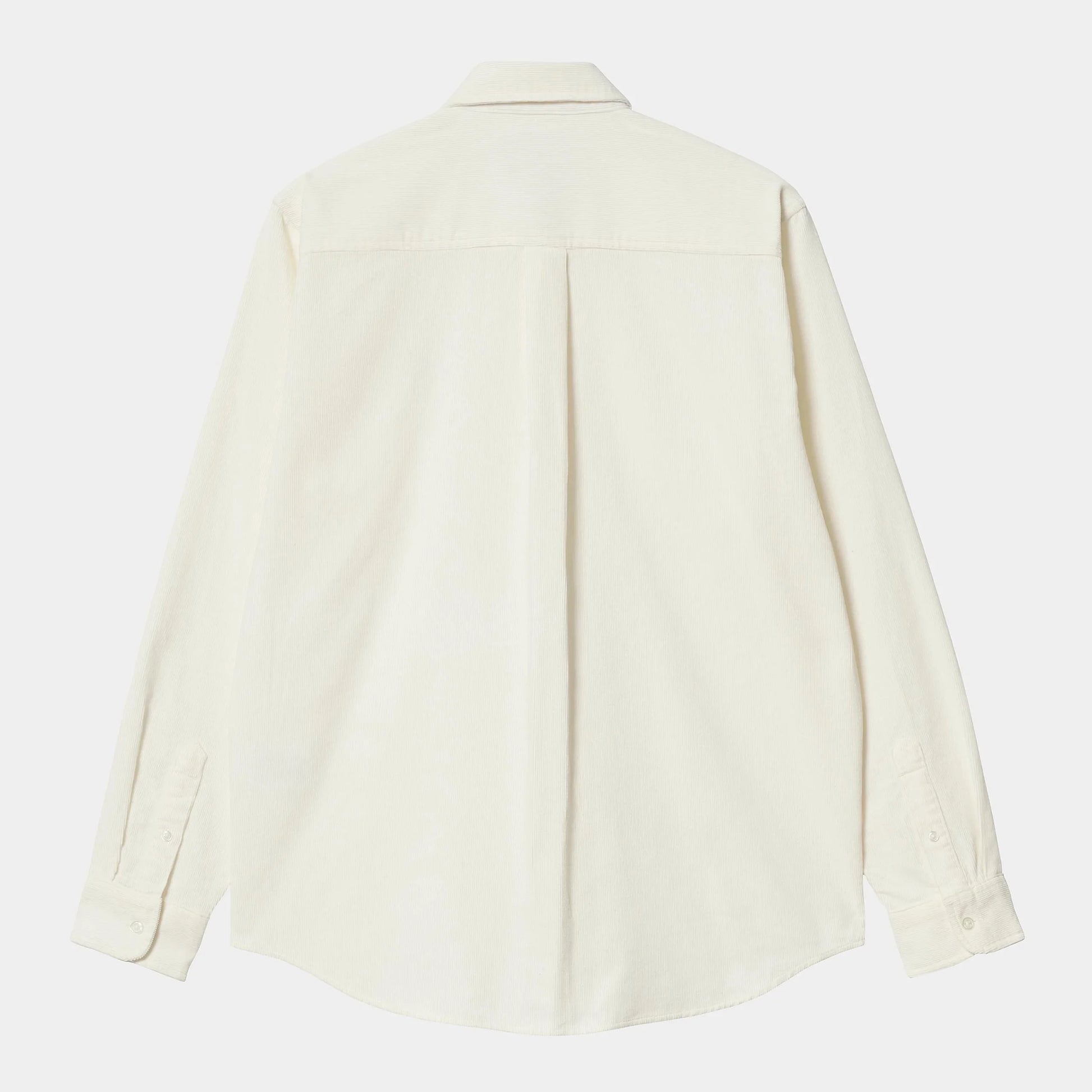 Chemise Carhartt Wip MADISON FINE CORD L/S SHIRT Wax Black