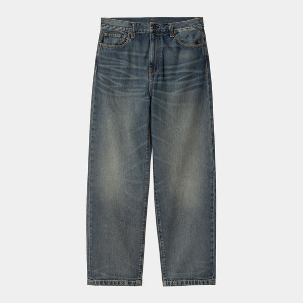 Jean Carhartt Wip LANDON PANT Blue Worn Used Wash — Carhartt wip