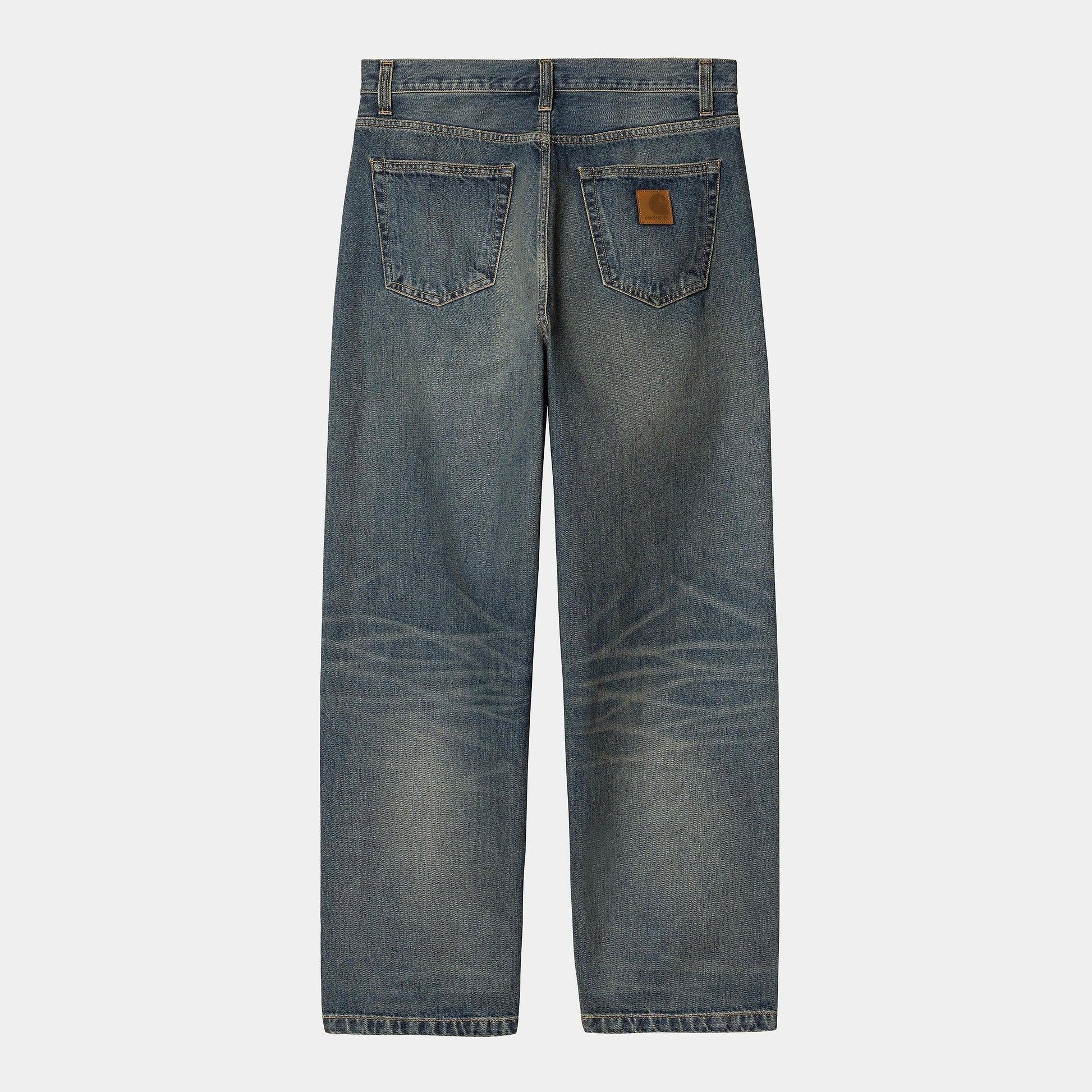 Jean Carhartt Wip LANDON PANT Blue Worn Used Wash