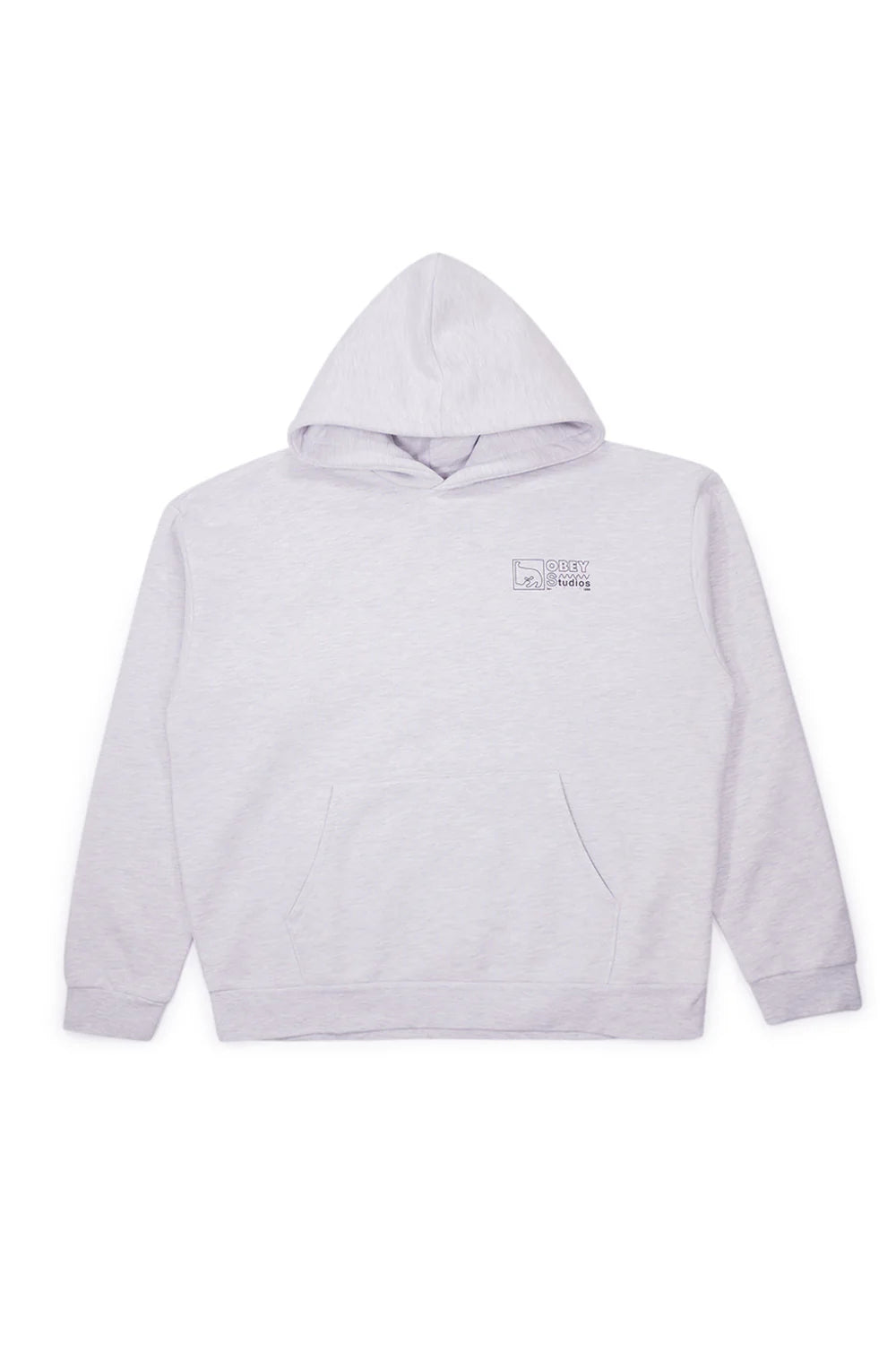Obey Nico Extra Heavy Hood Sweater Ash Gray