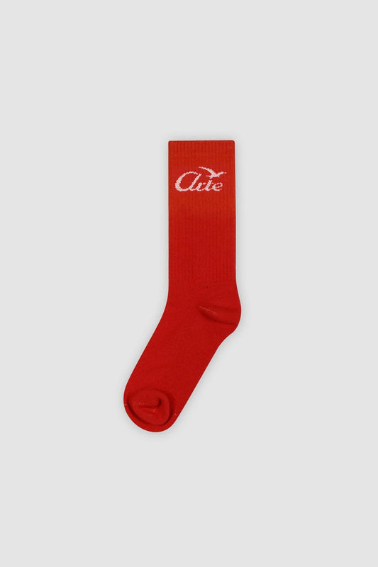 Bird Logo Socks Red