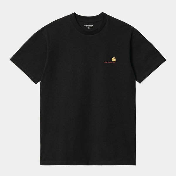 T Shirt Carhartt Wip AMERICAN SCRIPT S/S TEE BLACK — Carhartt wip