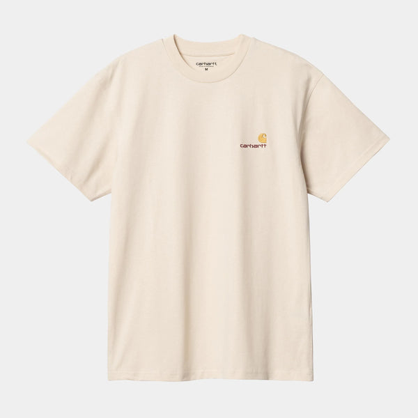 T Shirt Carhartt Wip AMERICAN SCRIPT S/S TEE Natural — Carhartt wip