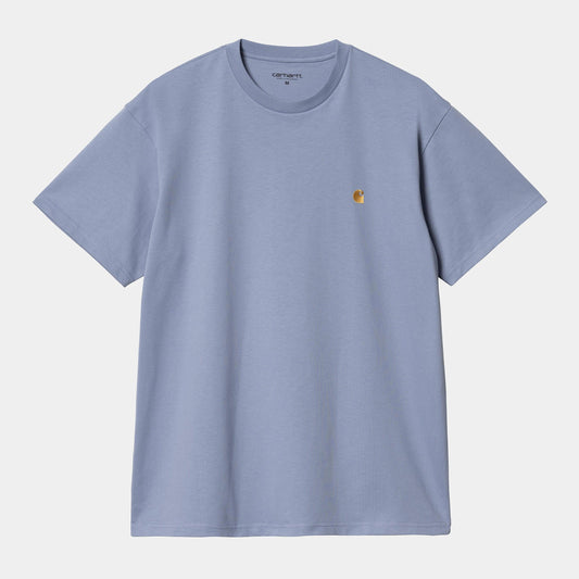 T Shirt Carhartt Wip CHASE S/S TEE Charm Blue Gold