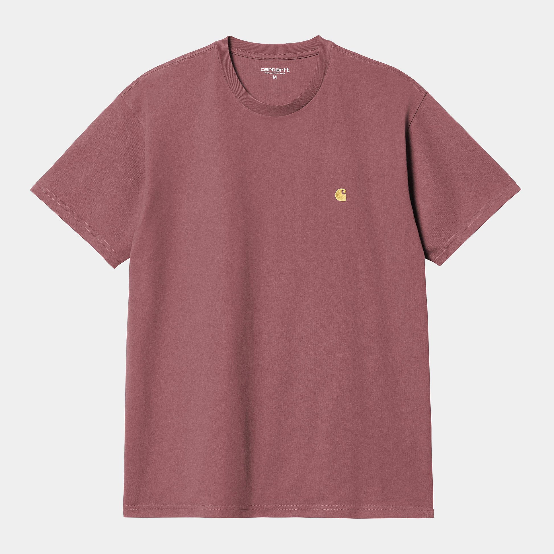 T Shirt Carhartt Wip CHASE S/S TEE Dusty Fushia Gold